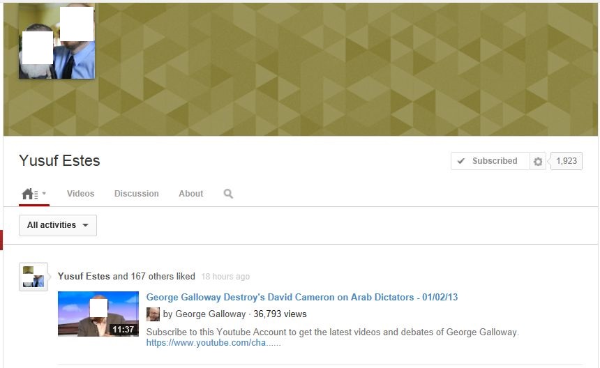 George Galloway has been calling for revolution in the Arab world for 35 years, and Yusuf Estes likes this!